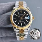 Clean Factory Rolex Datejust 3235 Black Face Watch 